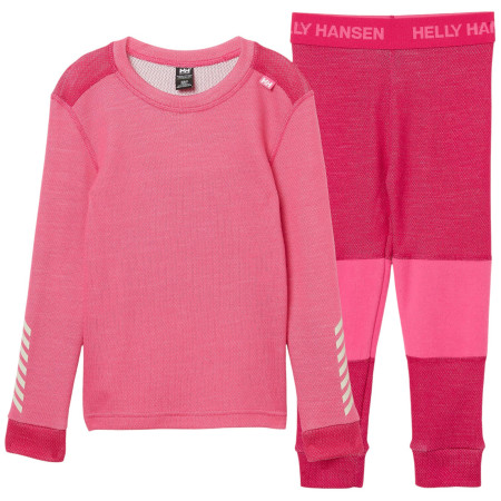 Zestaw dziecięcy Helly Hansen K Lifa Merino Set Hot Pink różowy 074 Hot Pink