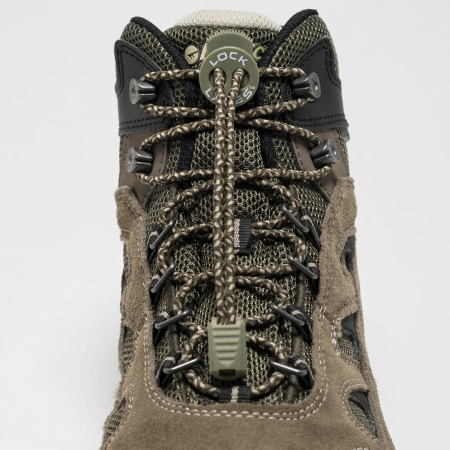 Sznurowadła Lock Laces Boot khaki Camo Boot