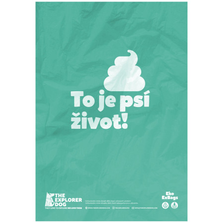 Woreczki na psie odchody Explorer Dog Eko Exbags Mint 270 ks
