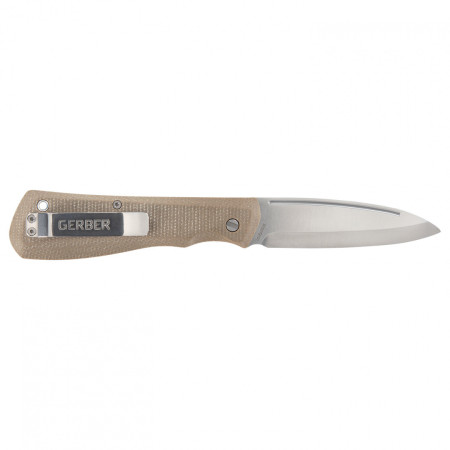 Nożyk kieszonkowy Gerber Mansfield Micarta brązowy natural