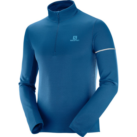 Koszulka męska Salomon Agile Hz Mid M niebieski Poseidon/LyonsBlue