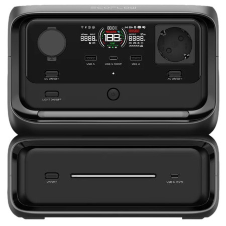 Przenośna stacja zasilania EcoFlow River 3 Plus - přídavná baterie 300 czarny černá