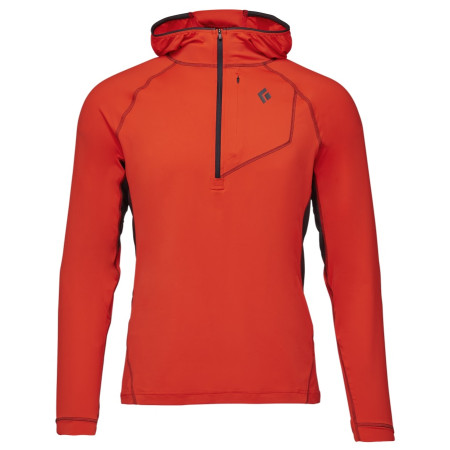 Męska bluza Black Diamond Alpenglow Pro Hoody pomarańczowy octane