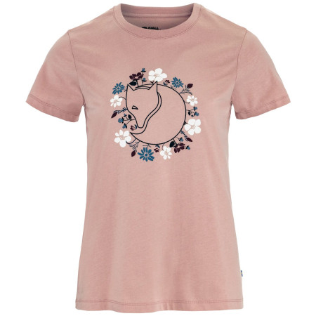 Koszulka damska Fjällräven Fjällblomster Fox T-shirt W różowy Chalk Rose