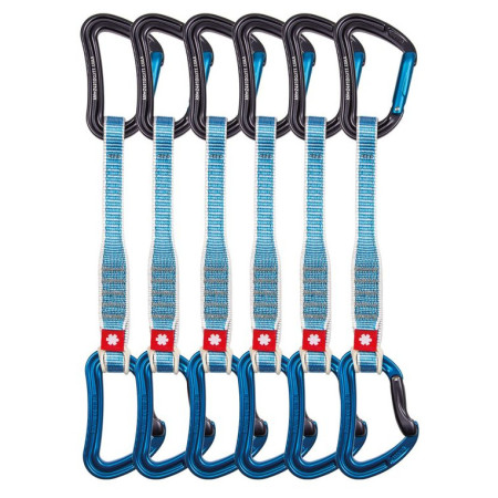 Zestaw ekspresów Ocún Raven Qd Zoom 20 Cm 6-Pack niebieski Blue