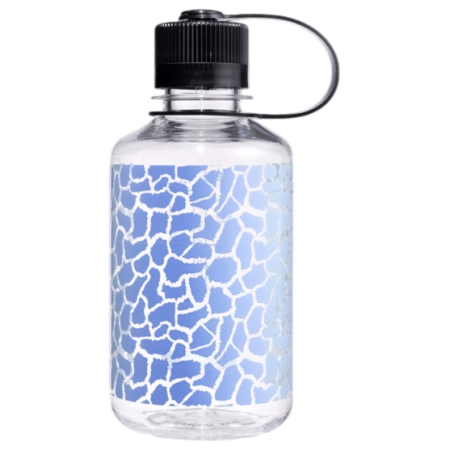 Butelka Nalgene Narrow Mouth Animal Print 500 ml niebieski/biały Clear Rainbow Giraffe