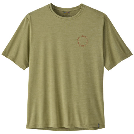 Koszulka męska Patagonia Men's Capilene Cool Daily Shirt - Spoke Stencil zielony Gumtree Green - Light Gumtree Green X-Dye