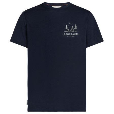 Koszulka męska Icebreaker Men Merino 150 Tech Lite SS Tee Peaceful Pass ciemnoniebieski Midnight Navy