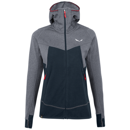 Bluza Salewa Puez Hybrid Pl W Fz Hdy niebieski Navy Blazer Melange