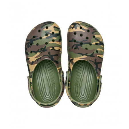 Kapcie dziecięce Crocs Classic Camouflage Clog Army Green/Multi