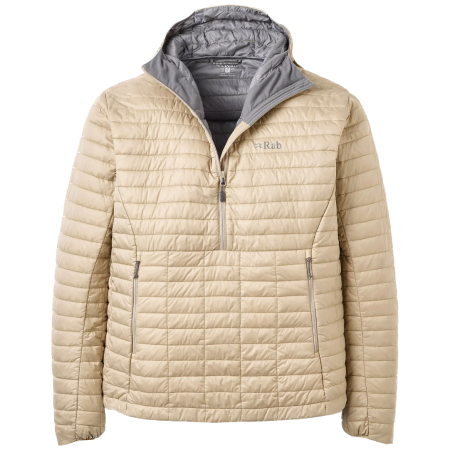 Kurtka męska Rab Microlighter Pullover Down Hoody beżowy