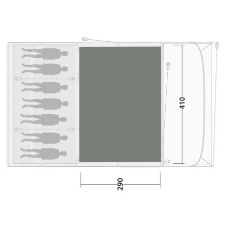 Dywan do namiotu Outwell Cozy Carpet Charleston 7 Air TC