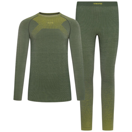 Męska bielizna termoaktywna Viking Altis Man Set ciemnozielony dark green
