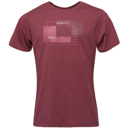 Koszulka męska Loap Bohem bordowy Red