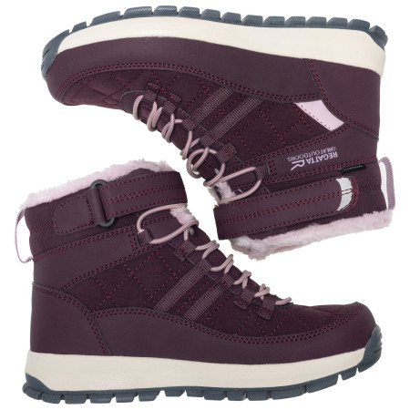 Dziecięce buty zimowe Regatta Elbourne Junior Fig/Powder Lilac