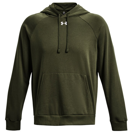 Męska bluza Under Armour Rival Fleece Hoodie ciemnozielony Marine OD Green / / White