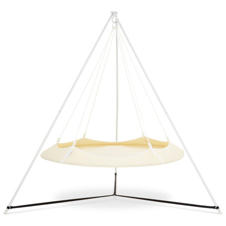 Huśtawka Hamaka.eu Hangout Pod SET beżowy krémová /bílá lana