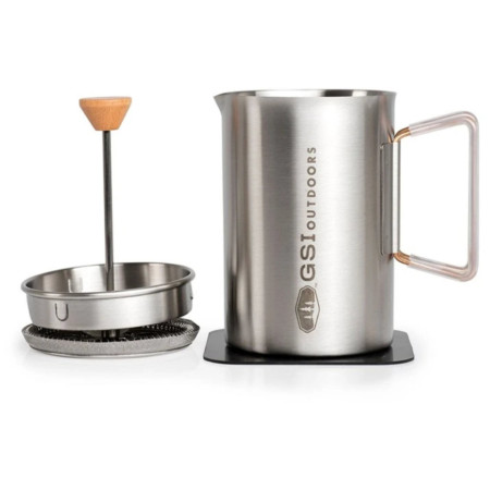 Zaparzacz GSI Outdoors Glacier Stovetop JavaPress srebrny silver