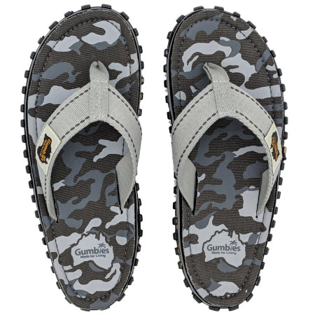 Japonki Gumbies Islander Grey Camouflage zarys