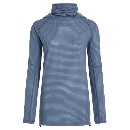 Bluza damska Icebreaker Wom Mer 400 RealFleece Grid Pulover Hood niebieski/szary Dawn