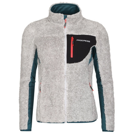 Bluza damska Progress Alva szary šedý melír/petrol