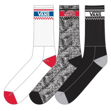 Zestaw skarpetek Vans MN UNIVERSITY CREW biały/czarny