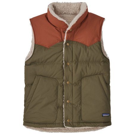 Męska kamizelka puchowa Patagonia Reversible Bivy Down Vest zielony/brązowy Basin Green