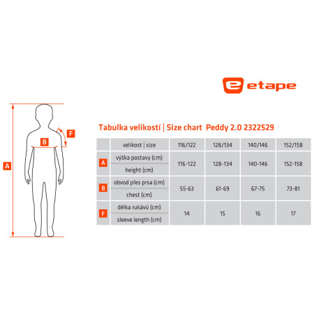 Dziecięca koszulka kolarska Etape Peddy 2.0
