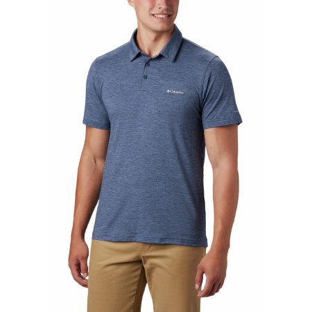 Koszulka męska Columbia Tech Trail Polo niebieski Collegiate Navy