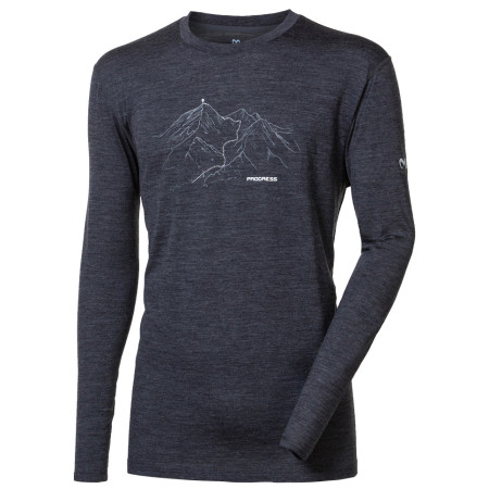 Koszulka męska Progress OS Magar "Trek" 24QO zarys DarkGray