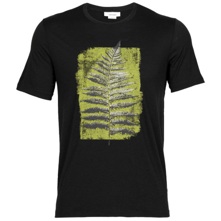 Koszulka męska Icebreaker Tech Lite II SS Tee Fern Imprint czarny black
