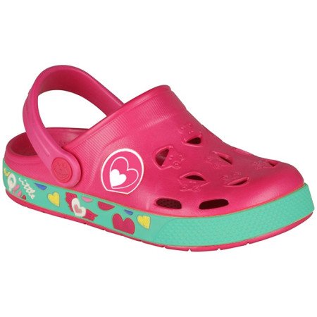 Sandały dziecięce Coqui Froggy 8802 różowy LtFuchsiaHearts