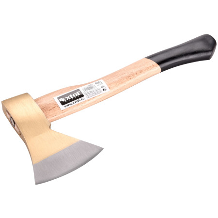 Siekiera z drewnianym trzonkiem Extol "złota" 600g