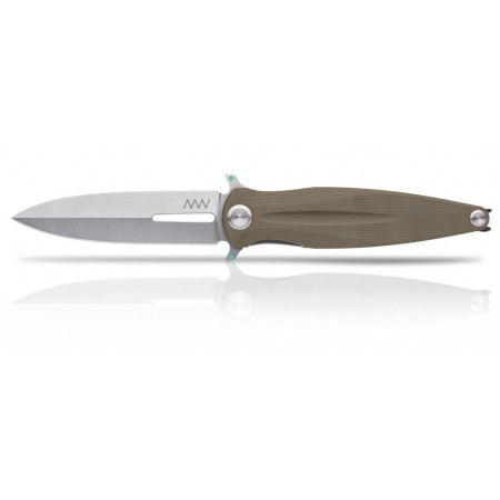 Nóż Acta non verba Z400 Stonewash/G10/Liner Lock zielony Olive