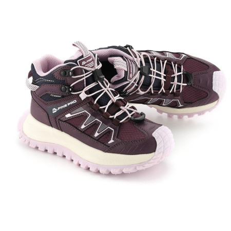 Buty trekkingowe wysokie dziecięce Alpine Pro Atego Purple