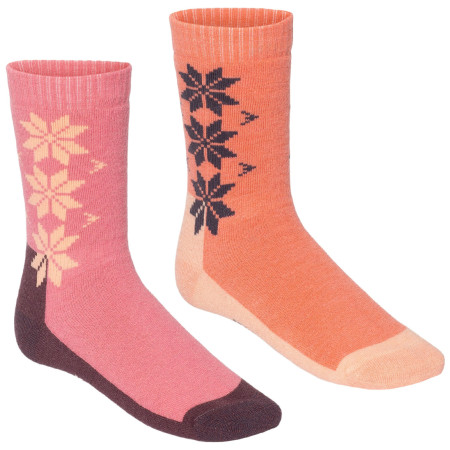 Zestaw skarpetek Kari Traa Kt Wool Sock 2 Pk różowy Cor