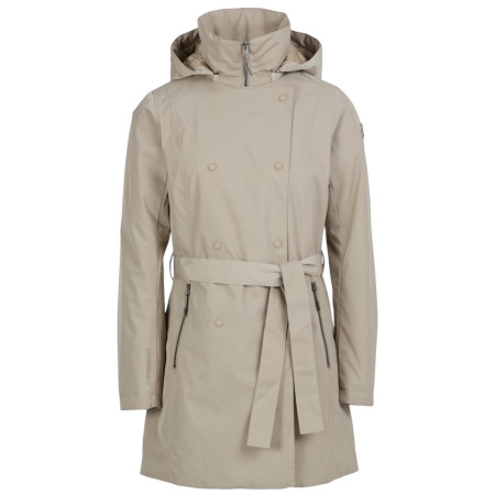 Damski płaszcz zimowy Fundango Charlotte Trenchcoat beżowy cashmere