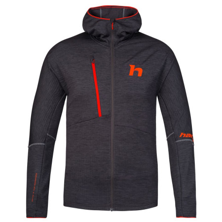 Bluza męska Hannah Niro Hoody czarny anthracite mel