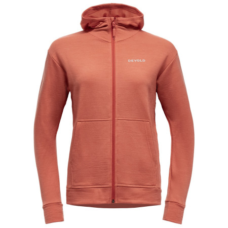 Bluza damska Devold Everyday Zip Hoodie Wmn pomarańczowy CORAL