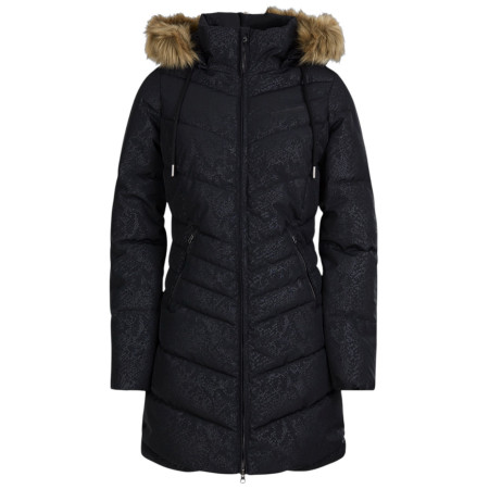 Damski płaszcz zimowy Fundango Puppis Padded Jacket zielony/szary snake