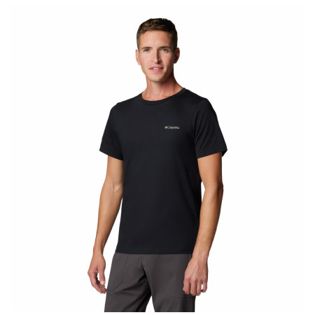 Koszulka męska Columbia Rapid Ridge™ Back Graphic Tee II czarny/beżowy Black, Button Badge