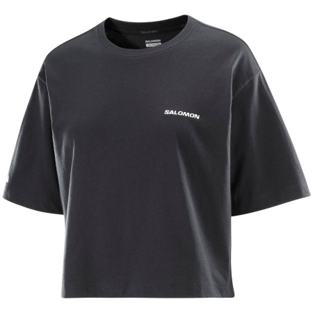 Koszulka damska Salomon Short Tee czarny Deep Black