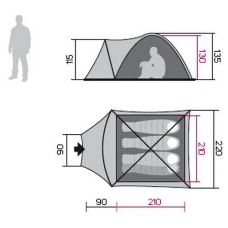 Namiot turystyczny Hannah Hover 4