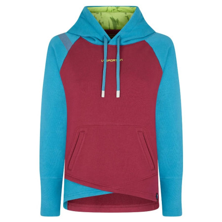 Bluza damska La Sportiva Stoke Hoody W czerwony Red Plum/Topaz