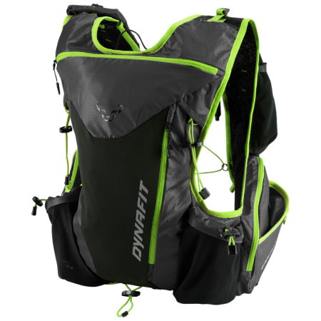 Plecak biegowy Dynafit Enduro 12 2.0 zielony/ciemnoszary Asphalt/FluoYellow