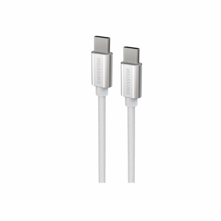 Kabel do ładowania i przesyłania danych Swissten Textile USB-C / USB-C 1,2 m