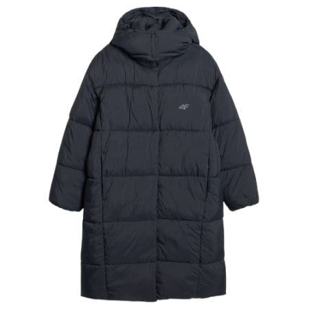 Płaszcz damski 4F Down Jacket F588 czarny DEEP BLACK