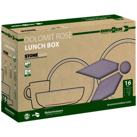 Zestaw naczyń Brunner Lunch Box Dolomit rose