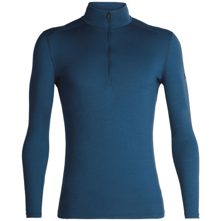 Koszulka męska Icebreaker Mens 200 Oasis LS Half Zip (2018) niebieski PrussianBlue