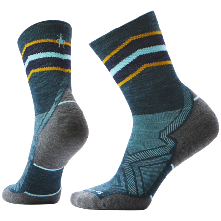 Damskie skarpety Smartwool W Run Targeted Cushion Mid Crew niebieski/szary TWILIGHT BLUE